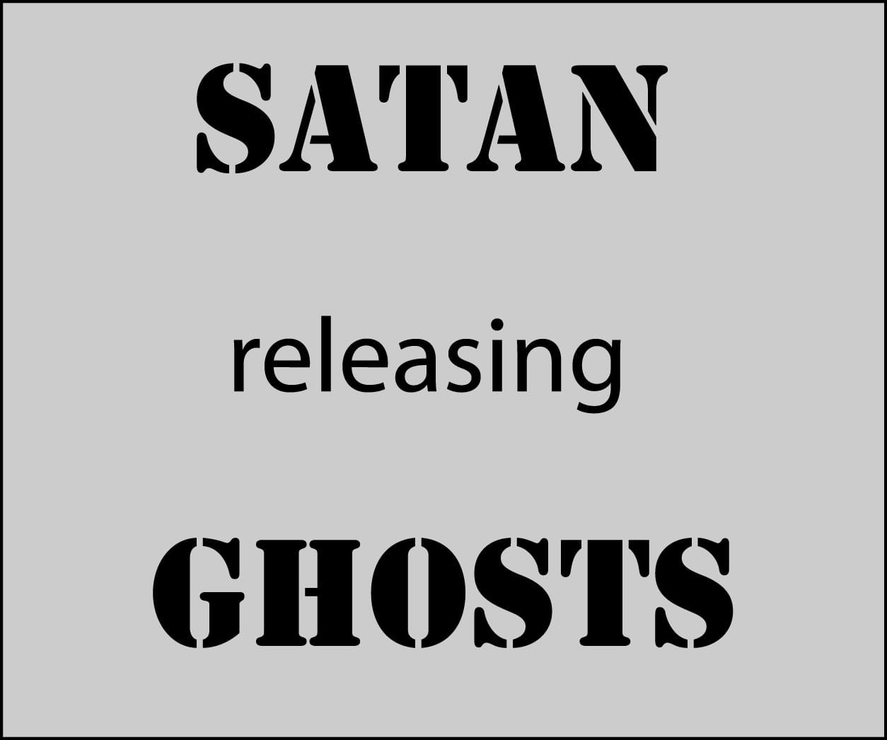 Visions of Satan releasing demons and ghosts with demons mating with humans Visions of Satan releasing demons and ghosts with demons mating with humans