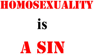 Homosexuality is a sin
