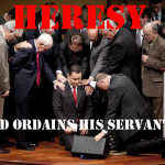 God Ordains His Servants – They Do Not Need Human Ordination God ordains His Servants. They do not need human ordination to carry out the work they were created to do. Human being ordaining another human being is a n heresy - a protestant heresy today