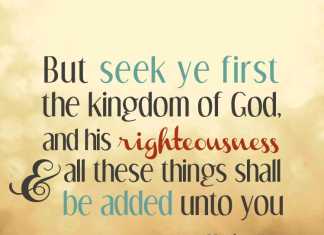 Focus on the Heavenly, the Earthly Will Be Added Unto You Focus on the Heavenly, the Earthly Will Be Added Unto You