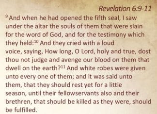 5th Seal of Revelation – Souls of Martyrs 5th Seal of Revelation – Souls of Martyrs