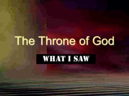 What I Saw at the Throne of My God What I Saw at the Throne of My God