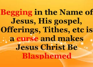Teach People Giving Tithing Offering Sacrificing But Ask/Beg Them Not Teach People Giving Tithing Offering Sacrificing But Ask/Beg Them Not