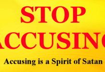 Stop Accusing Others – Stop Being A Satan Stop Accusing Others – Stop Being A Satan