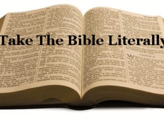 Take The Bible Literally – Do Not Complicate It Take the Bible Literally - Do Not Complicate It
