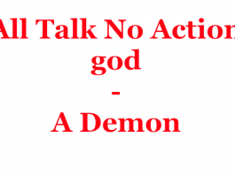 How I got Tired of a god of All Talk No Action How I got Tired of a god of All Talk No Action